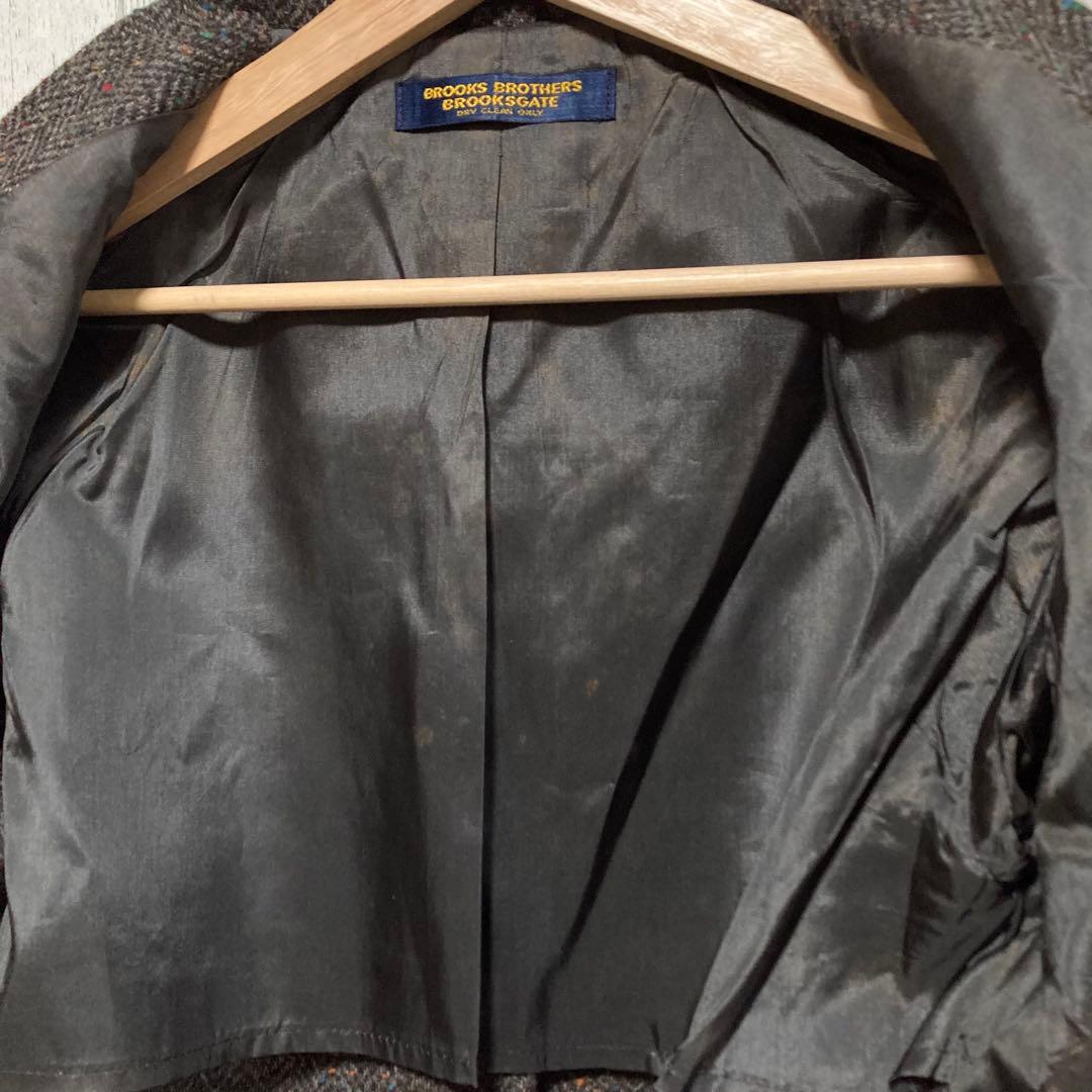 ブルックスブラザーズ　ツイード　テーラードジャケット　アメリカ製　ユニオンメイド
