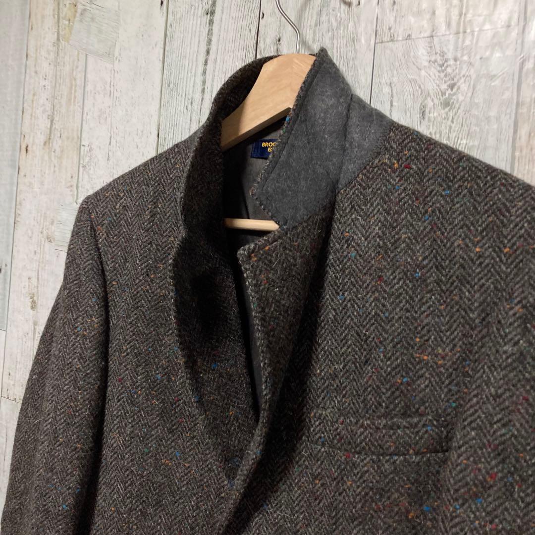 ブルックスブラザーズ　ツイード　テーラードジャケット　アメリカ製　ユニオンメイド