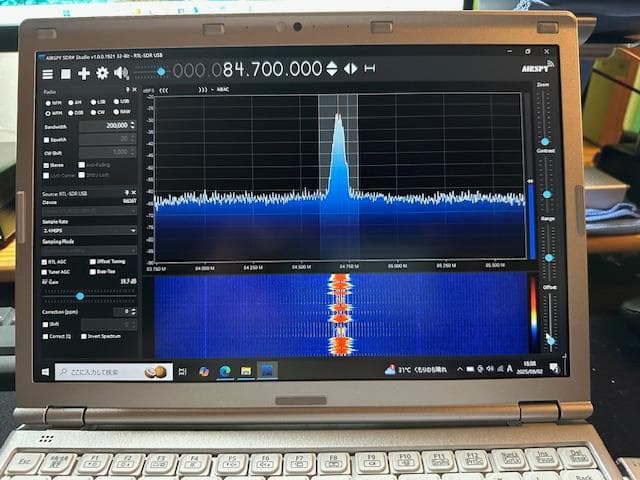 Runo 様用 SDRラジオ 受信セット。PC+SDR（USBドングル）
