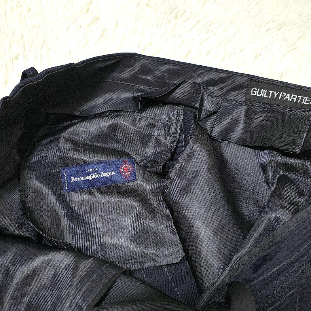 ゼニア WACKOMARIA PLEATED TROUSERS ネイビー