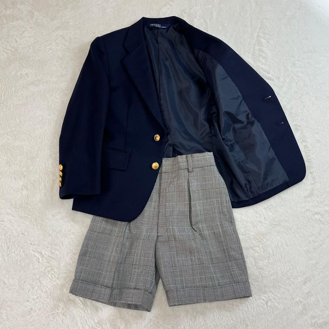 ポロ　ポロバイラルフローレン　紺ブレ　セットアップ　ジャケット　パンツ　130