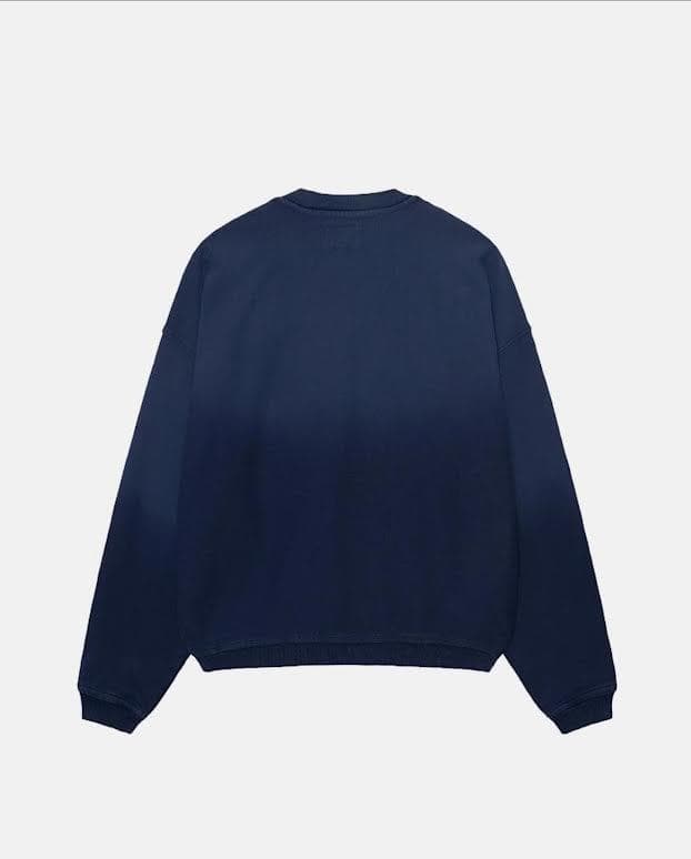 Stussy SUN FADED OVERSIZED CREW XL ネイビー