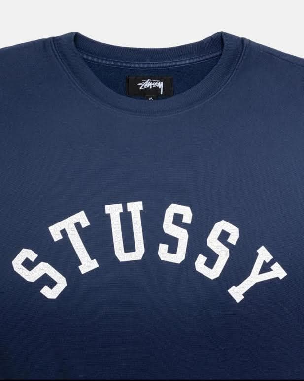 Stussy SUN FADED OVERSIZED CREW XL ネイビー