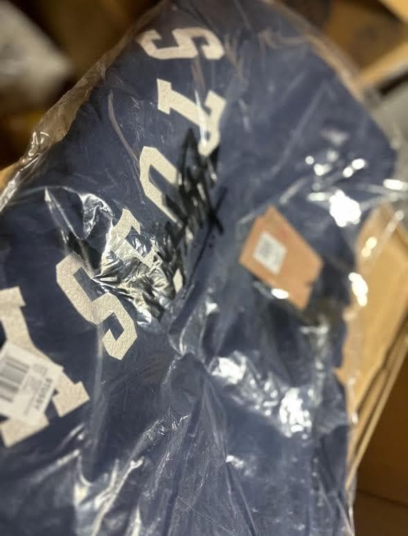 Stussy SUN FADED OVERSIZED CREW XL ネイビー