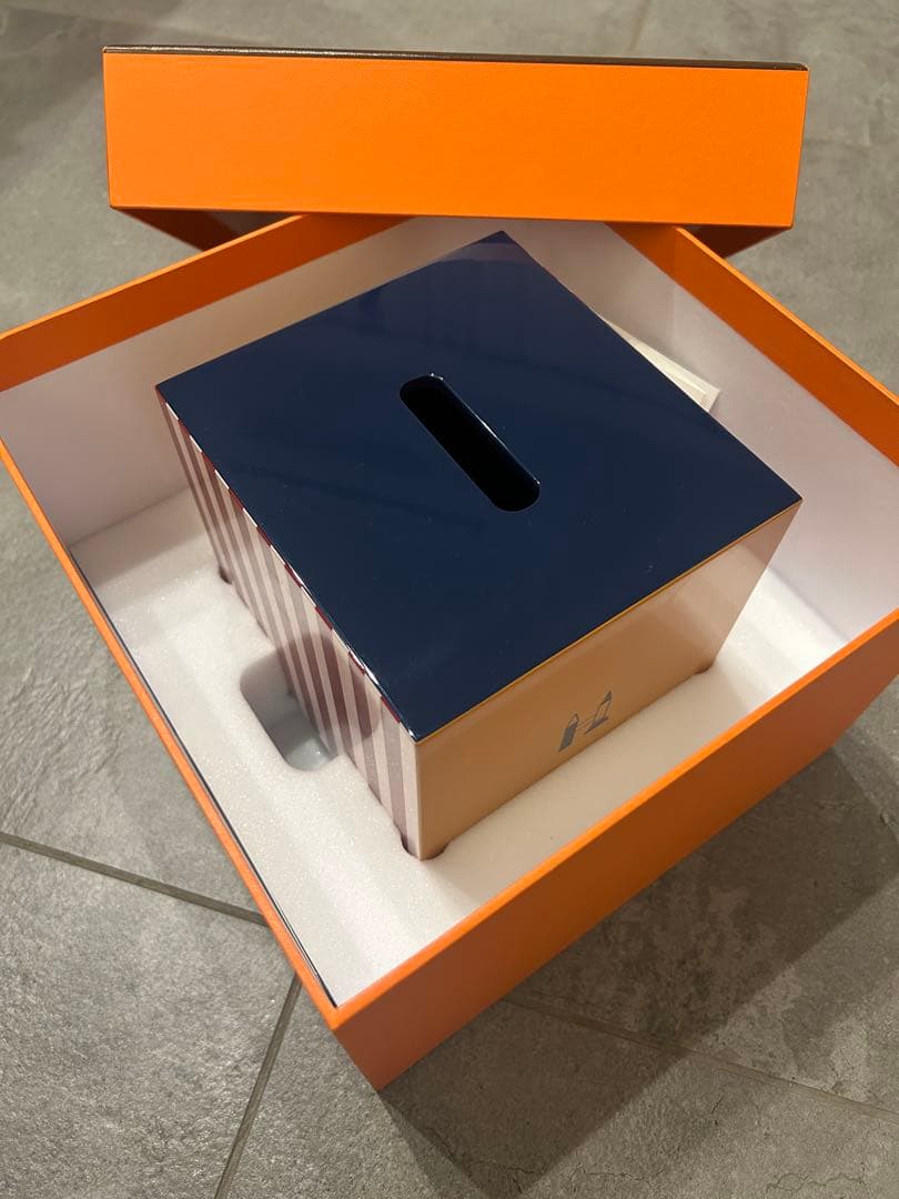 【HERMES】エルメス エポぺ ティッシュ ボックス ケース　新品