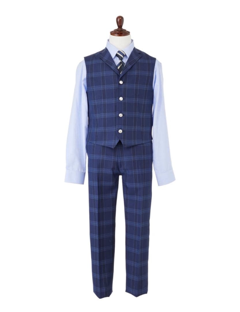 WANDER FACTORY フォーマルスーツ 卒業スーツ 6点セット ブルー