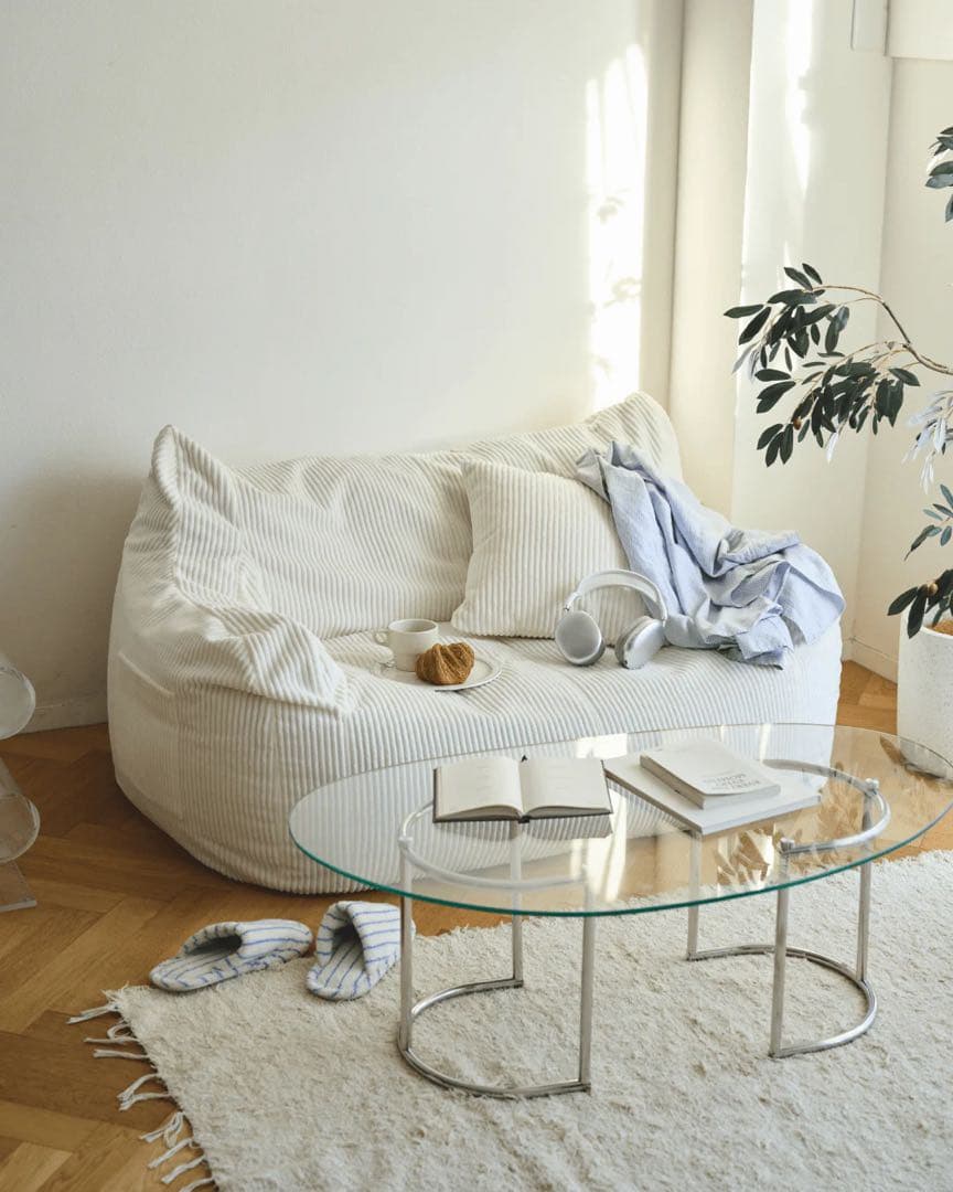 LOOSY ビーズクッション ホワイト