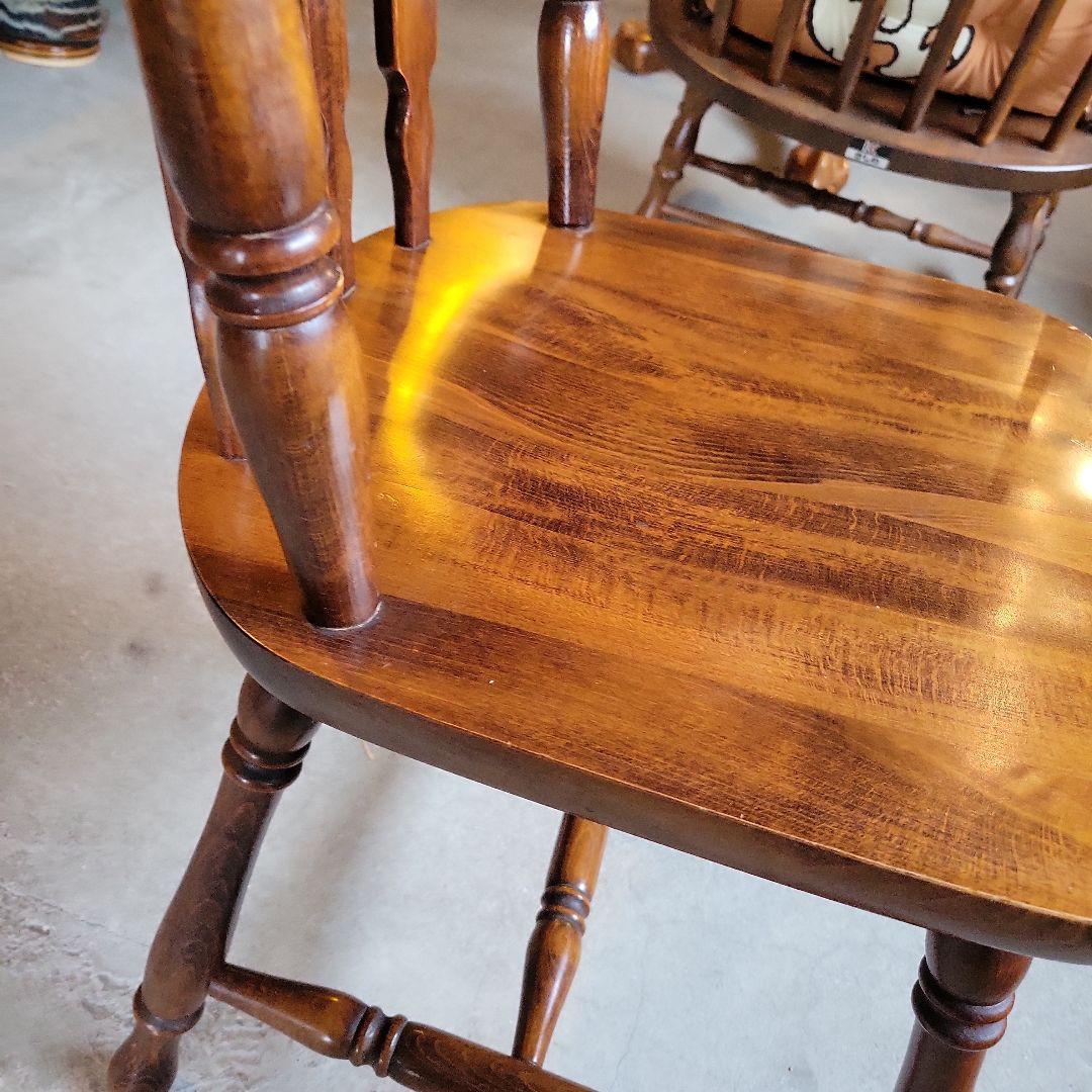 ウィンザーチェアA　木製　ダイニングチェア　レトロ　　ビンテージ　コイズミ