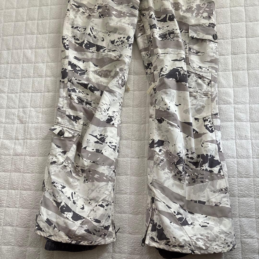 burton ジャンプスーツメンズS スキースノボ迷彩柄グレー