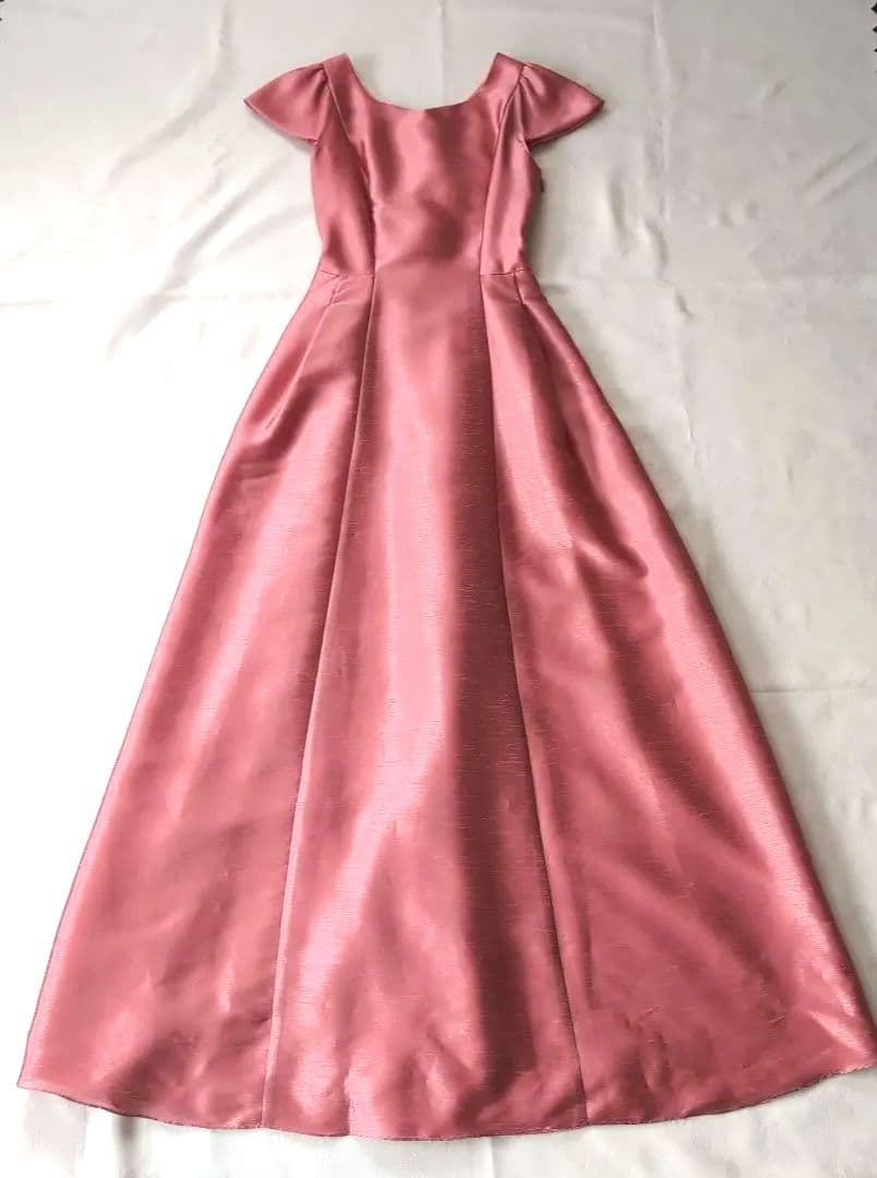 新品 Genet Vivien ジュネビビアン サテン ロングドレス