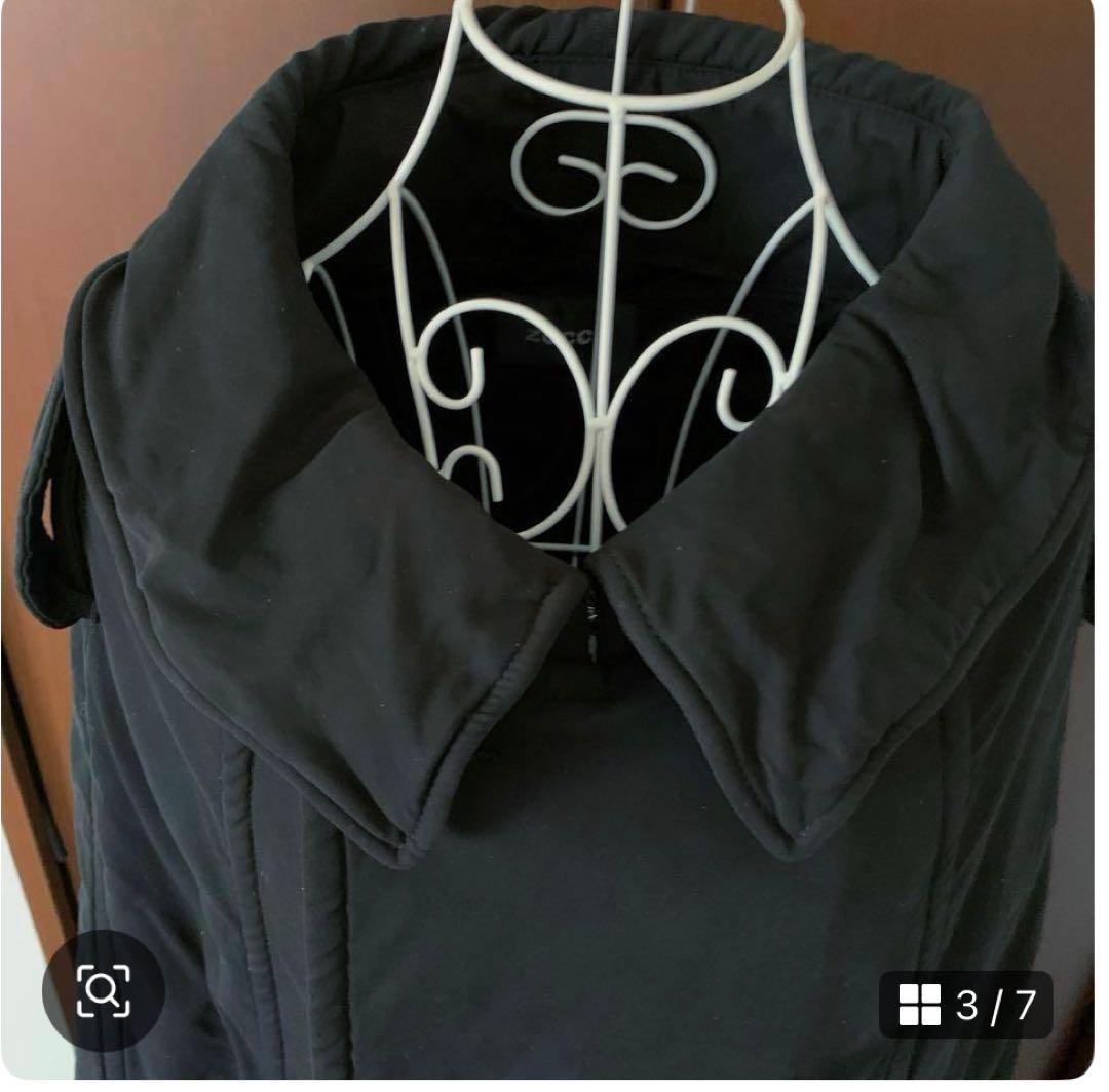 ZUCCA フード付きダブルブレスト　ポンチョコート