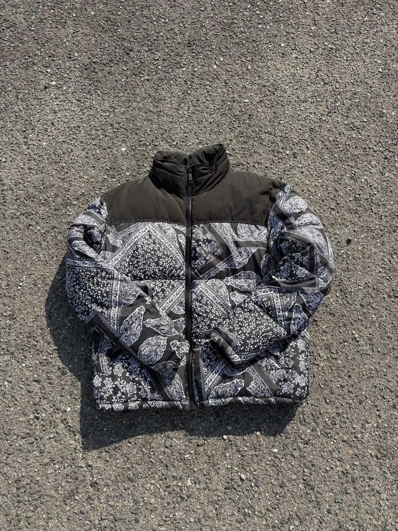 ZARA ペイズリーダウンジャケット