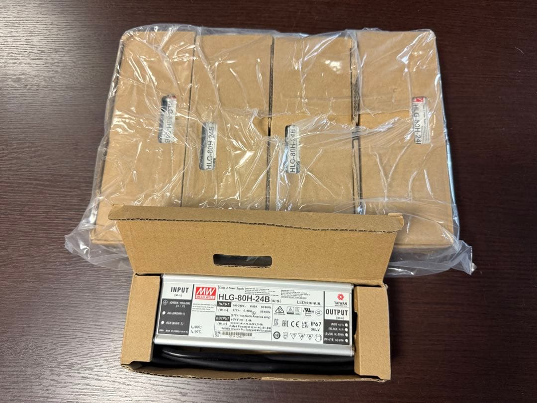 HLG-80H-24B 電源ユニット 24V 80W PSE無し 5台セット