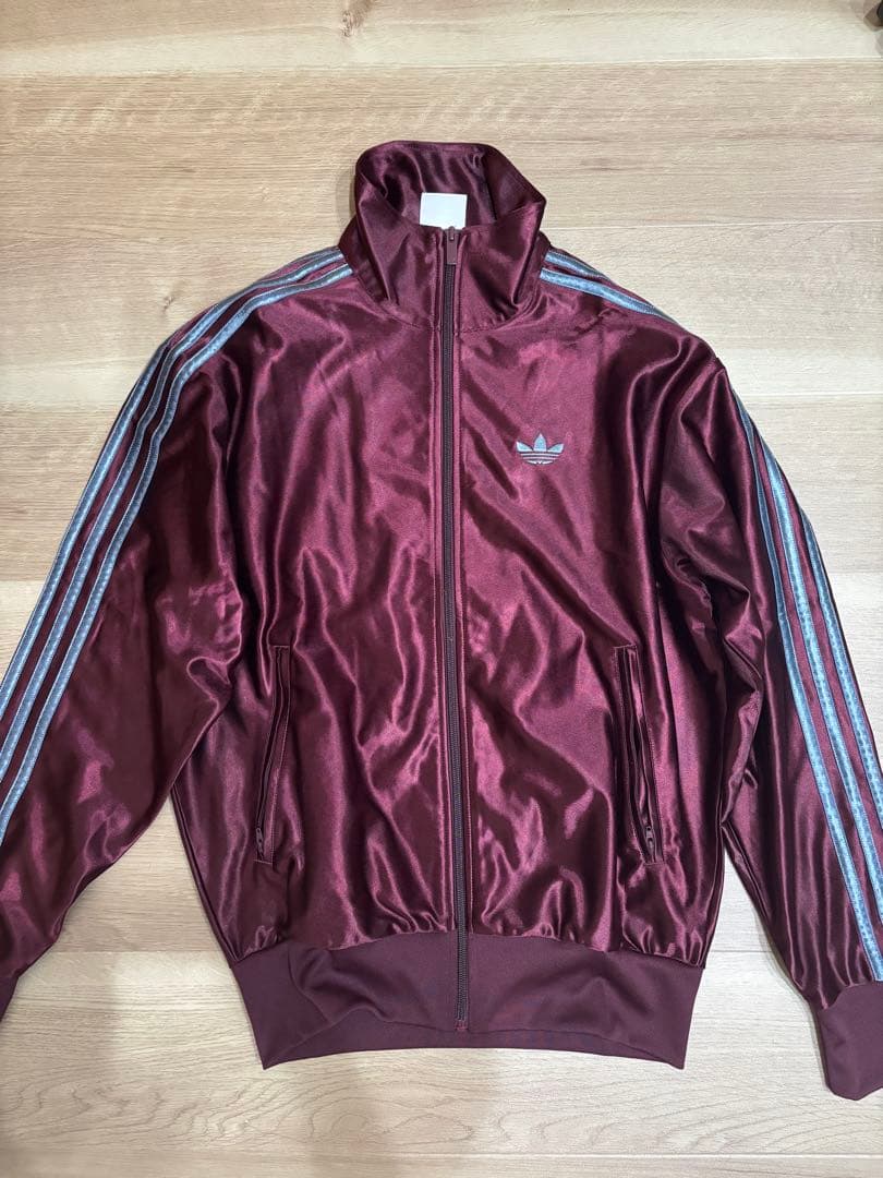 【完売品】adidasトラックジャケットXS マルーン