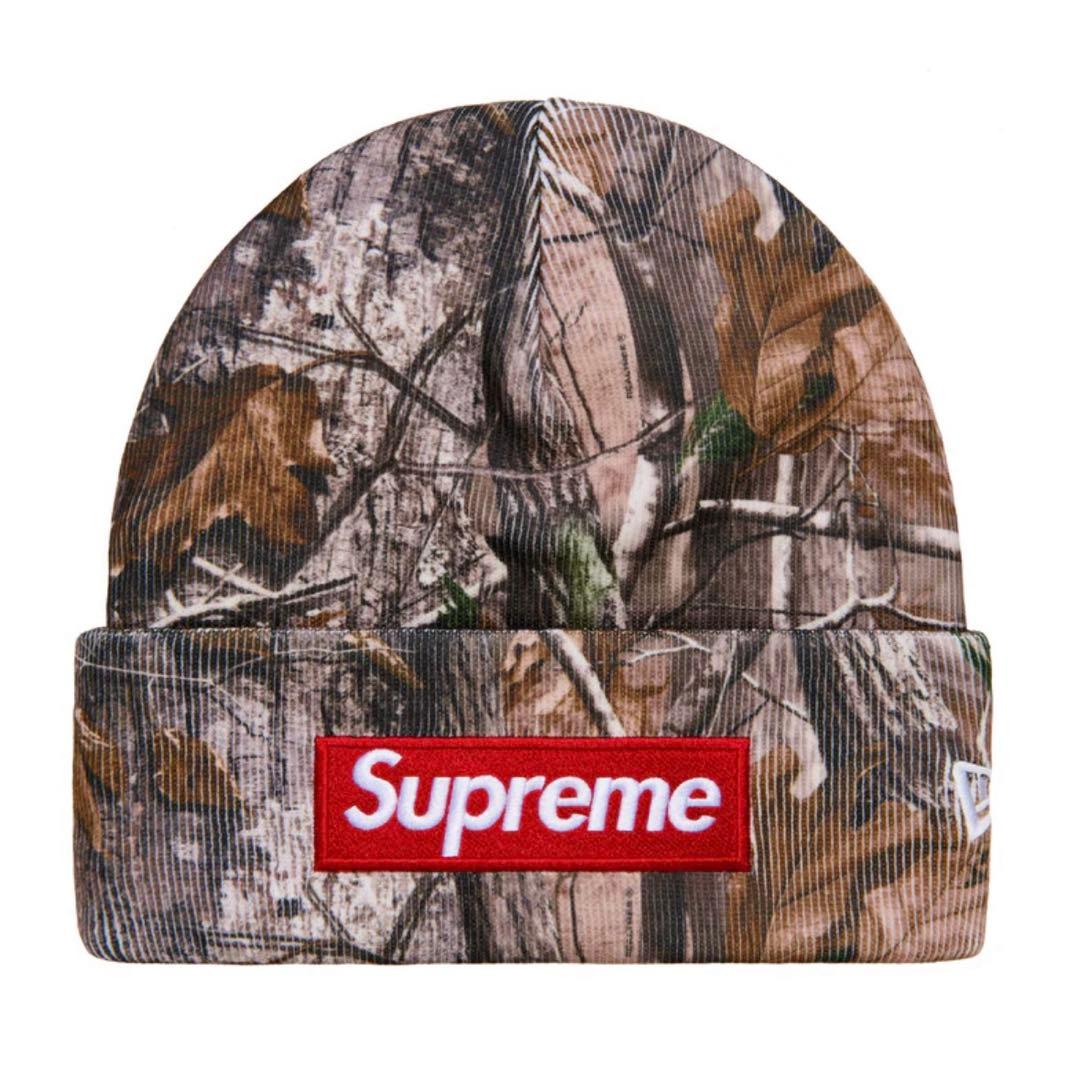 帽子 Supreme NewEra Box Logo Beanie Camo/25FW
