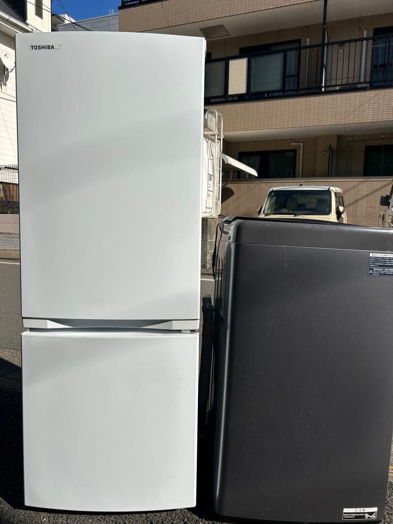 福岡市配送設置無料　高年式153L冷蔵庫、洗濯機セット