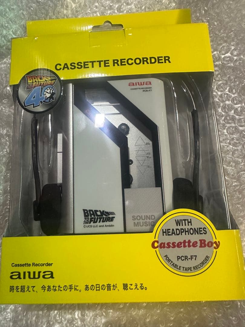 バックトゥザフューチャー40周年 AIWA カセットボーイ