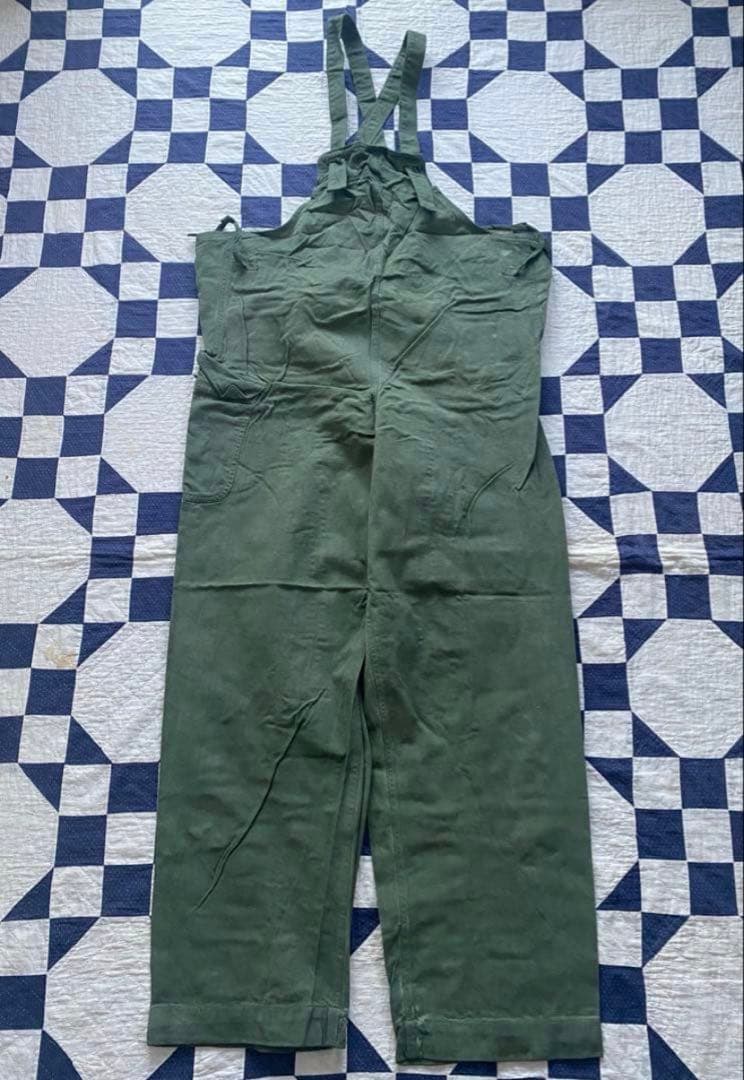 DEADSTOCK】40s us navy サルベージパンツ オーバーオール