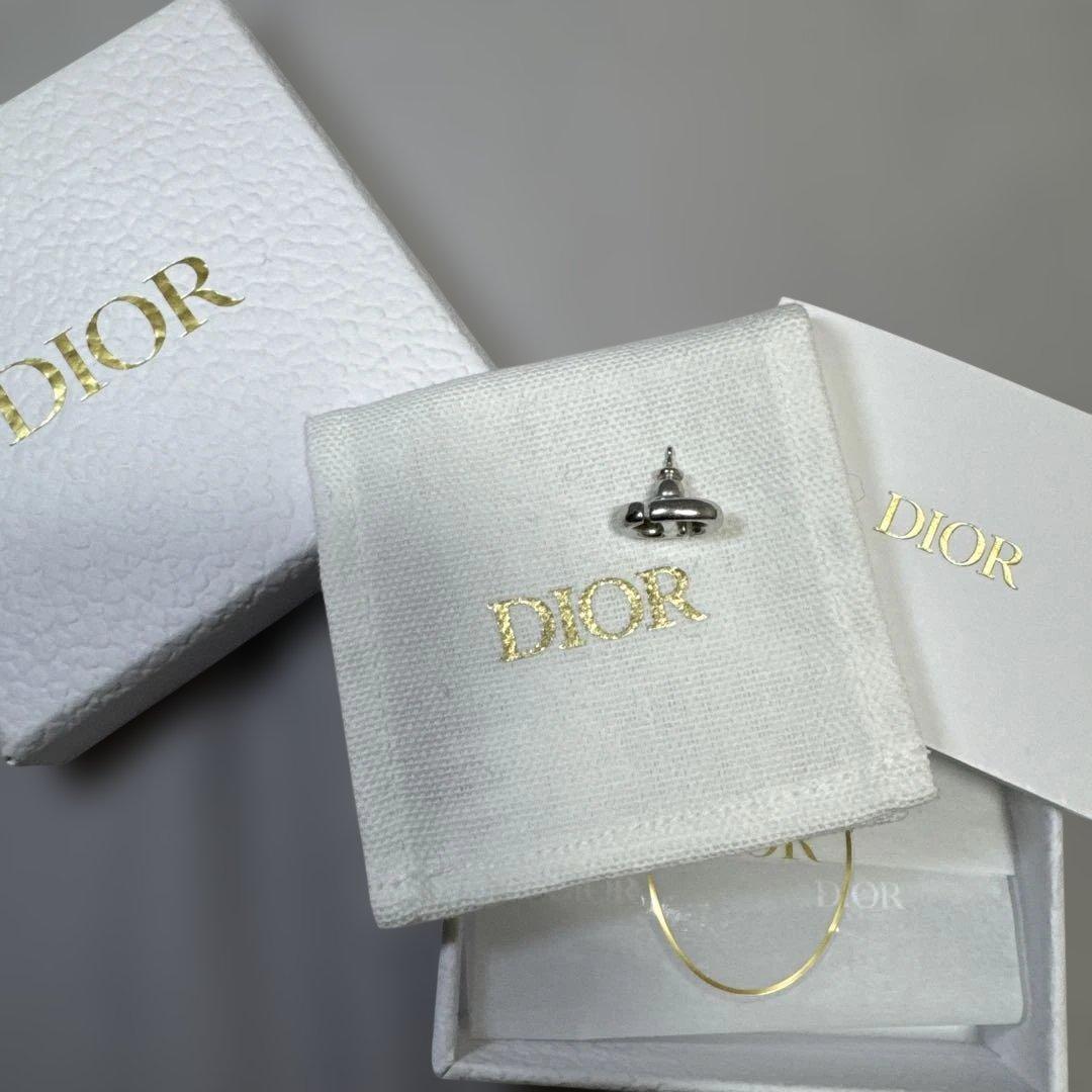 Dior CD ロゴ　シルバー 片耳　ピアス
