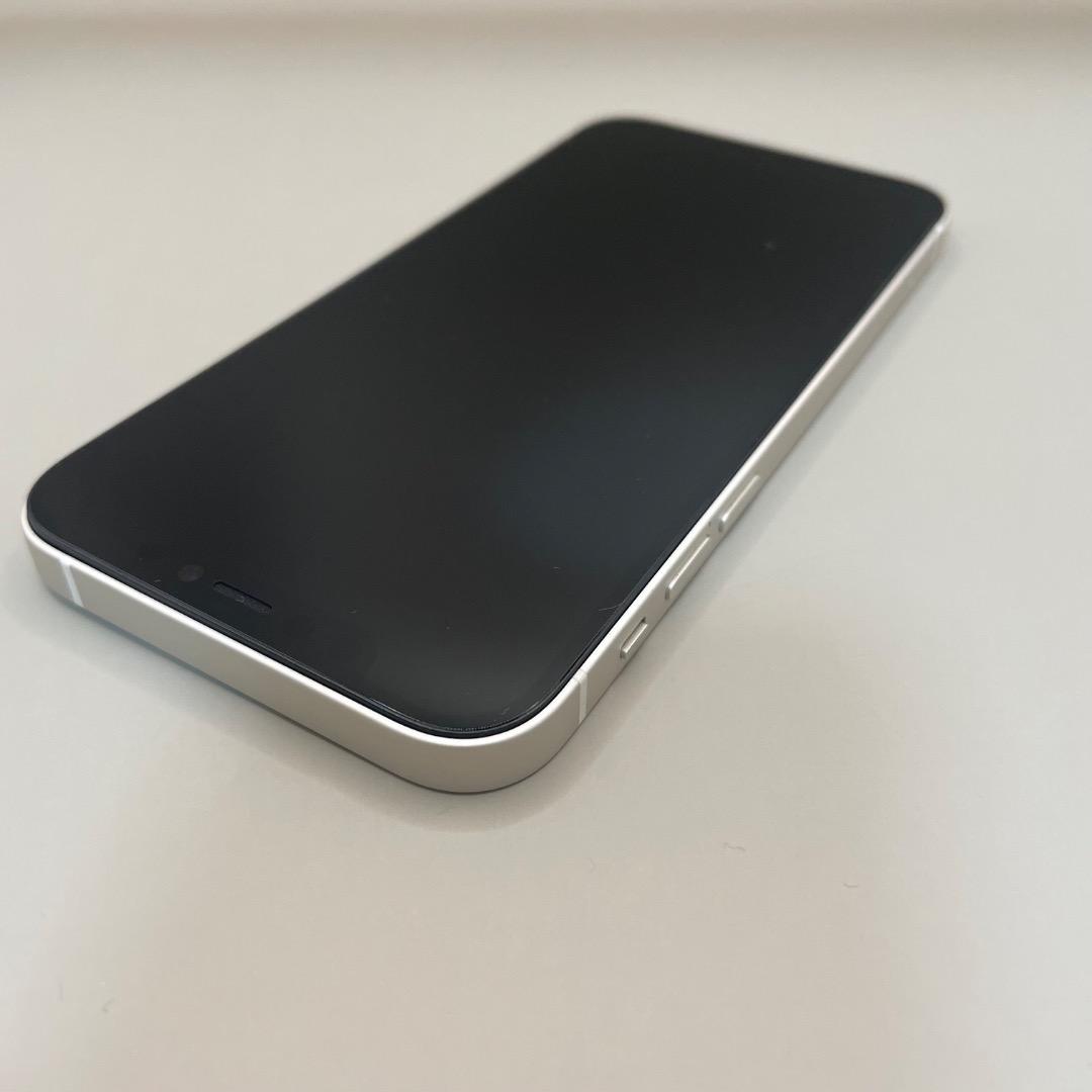 美品✨iPhone12 64GB ホワイト バッテリー新品100％