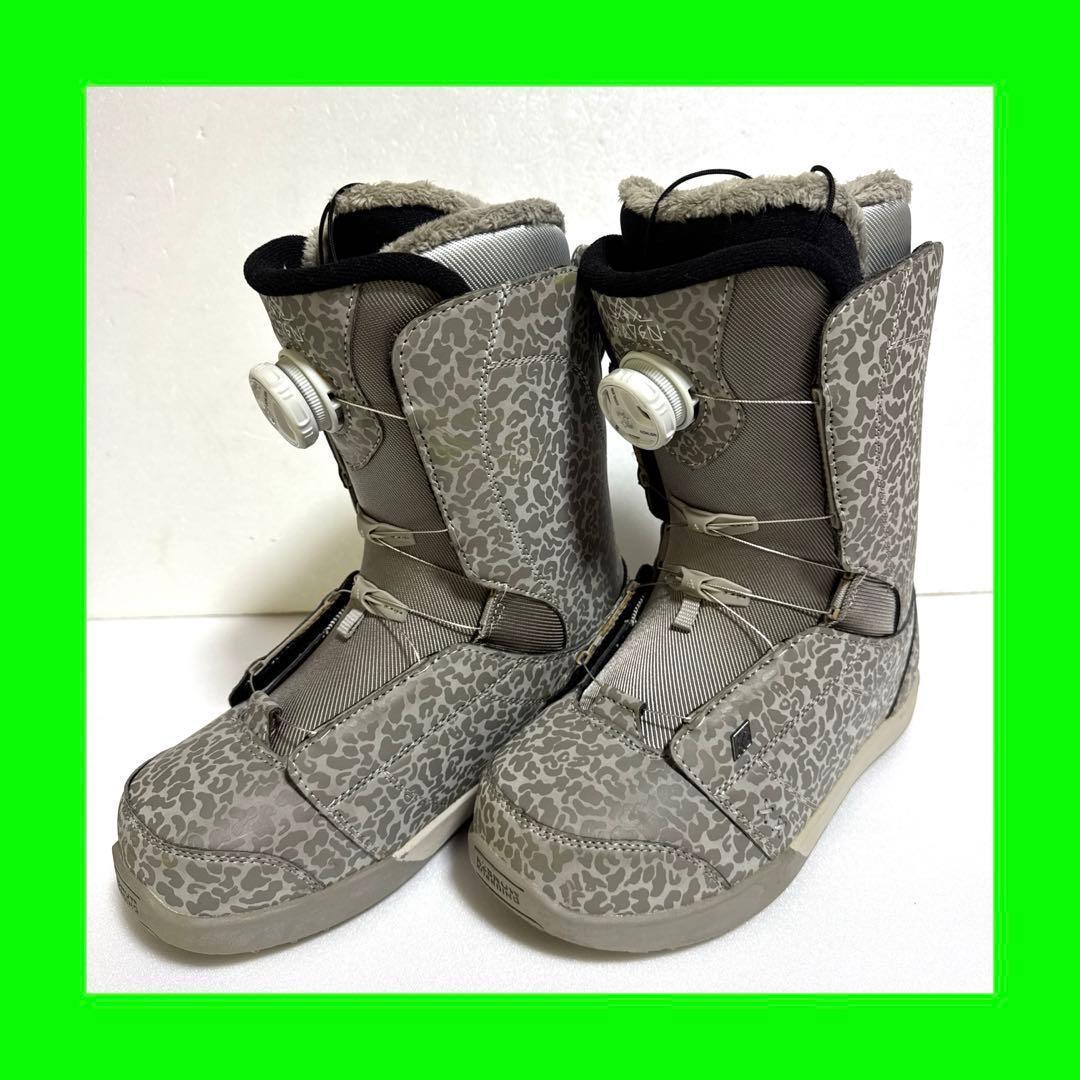24.5cm K2 Havenスノーボードブーツ グレー迷彩初心者女性レディース