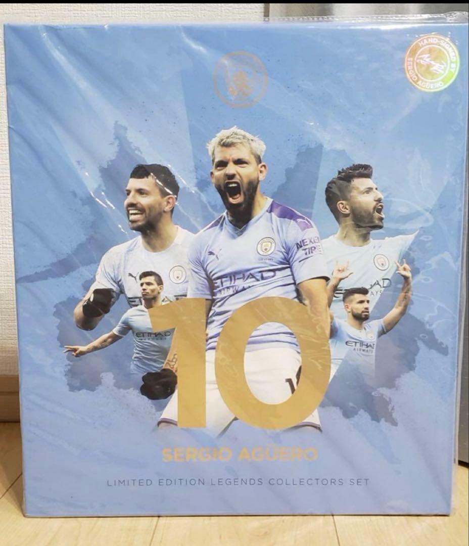 アグエロ コレクションボックス 直筆サイン入り ユニフォーム