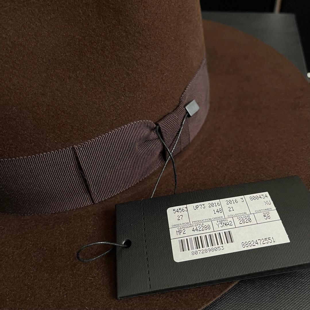 まっきー 新品！Saint Laurent Paris ハット ブラウン