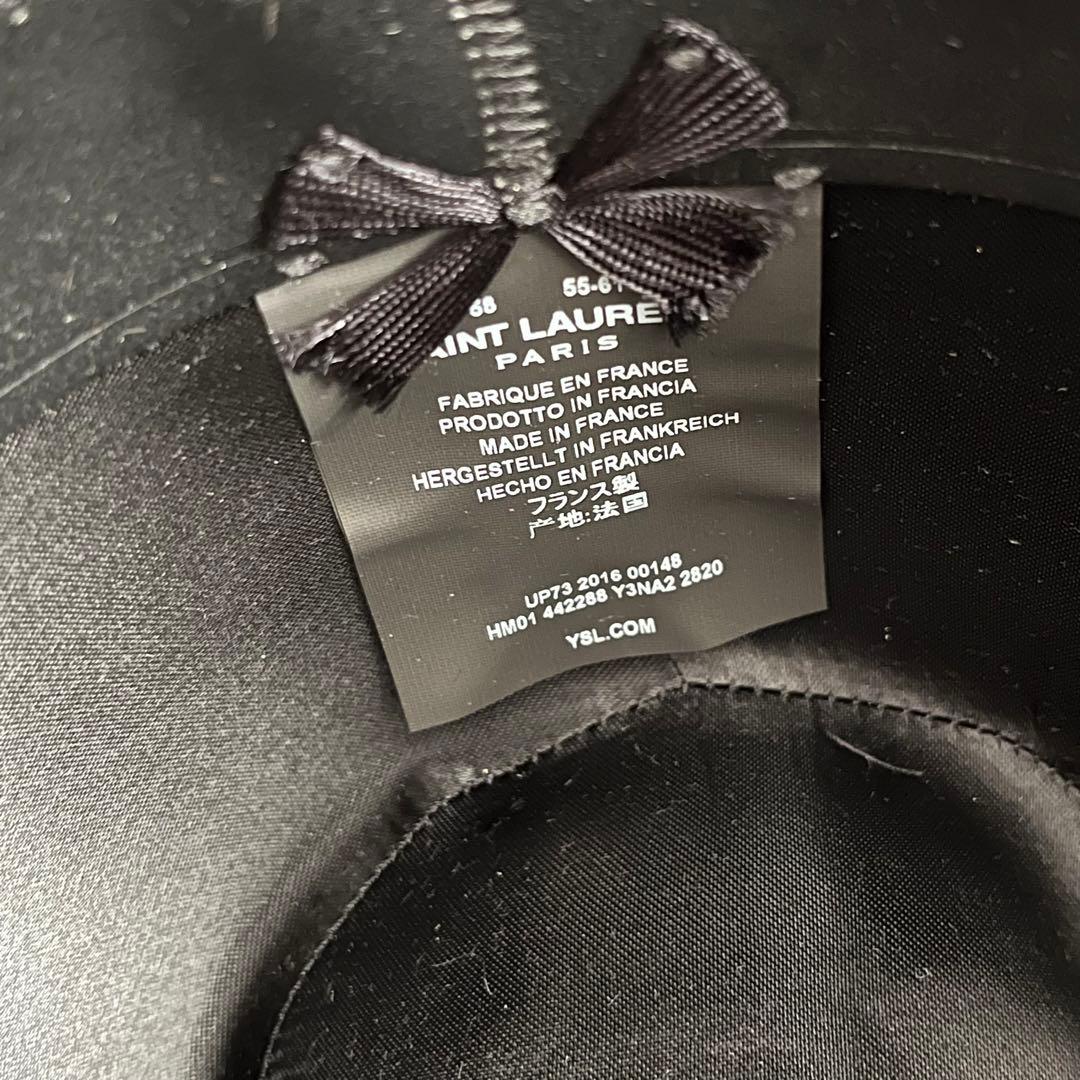まっきー 新品！Saint Laurent Paris ハット ブラウン