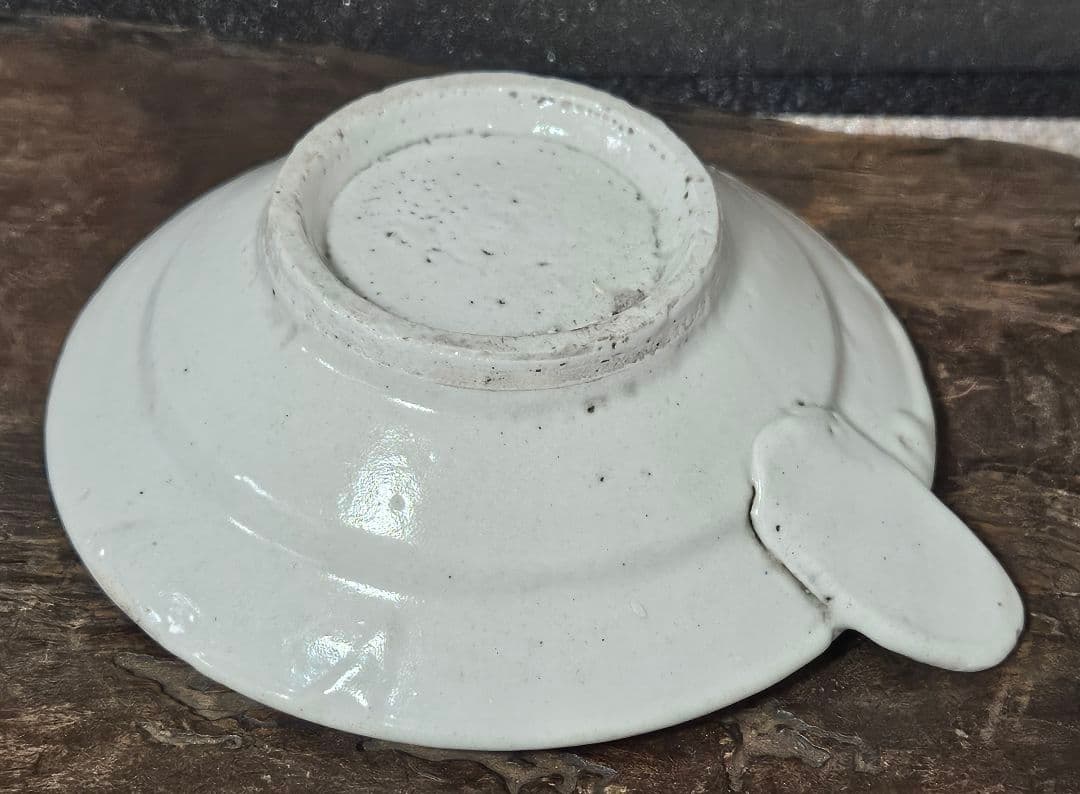 珍品❗】李朝　李朝民芸　青華白磁　取手付　灯火器　たんころ　燭台　行灯　灯り道具