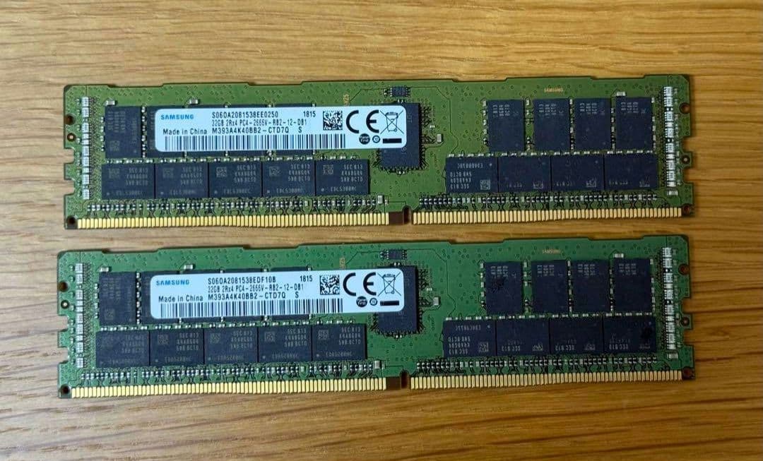 PC4-21300 32GB×2枚 合計64GB ECC Registered