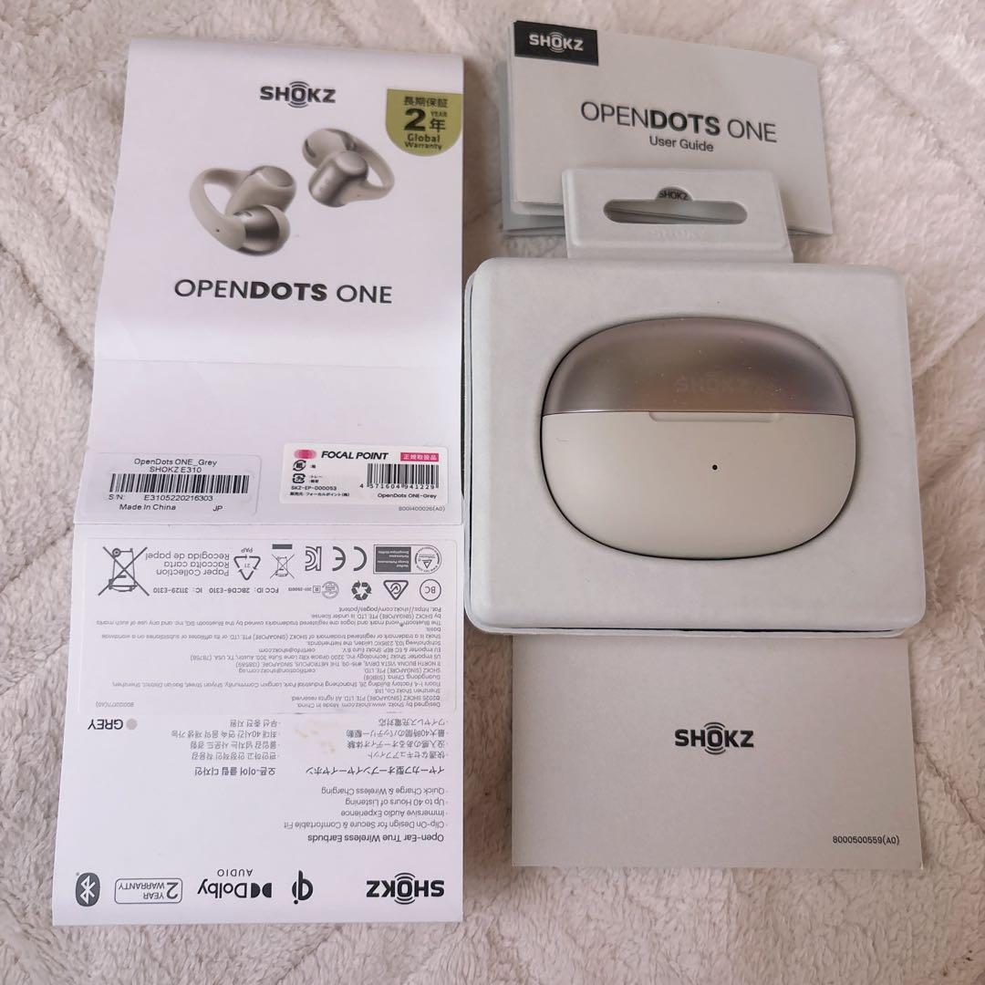 【新品未使用】SHOKZ OPENDOTS ONE ワイヤレスイヤホン 2年保証