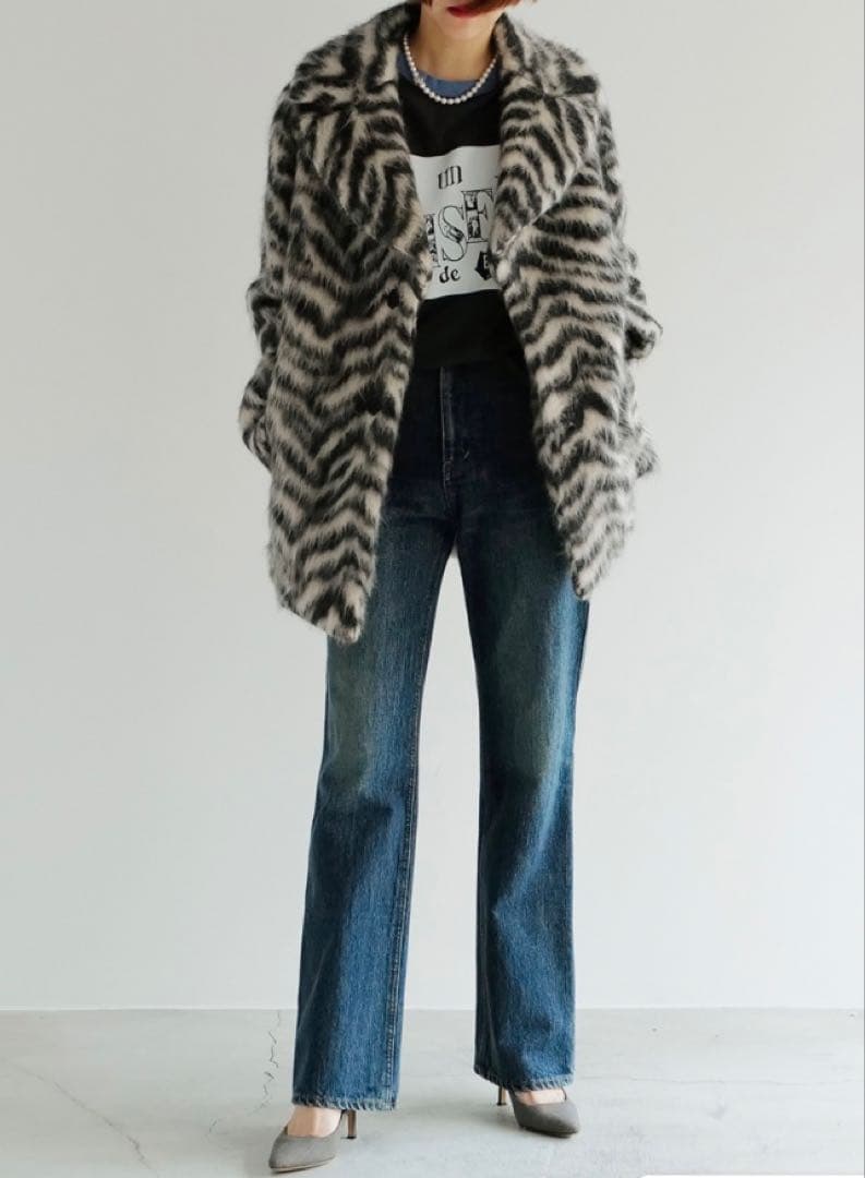 MADISONBLUE マディソンブルー コート ゼブラ柄