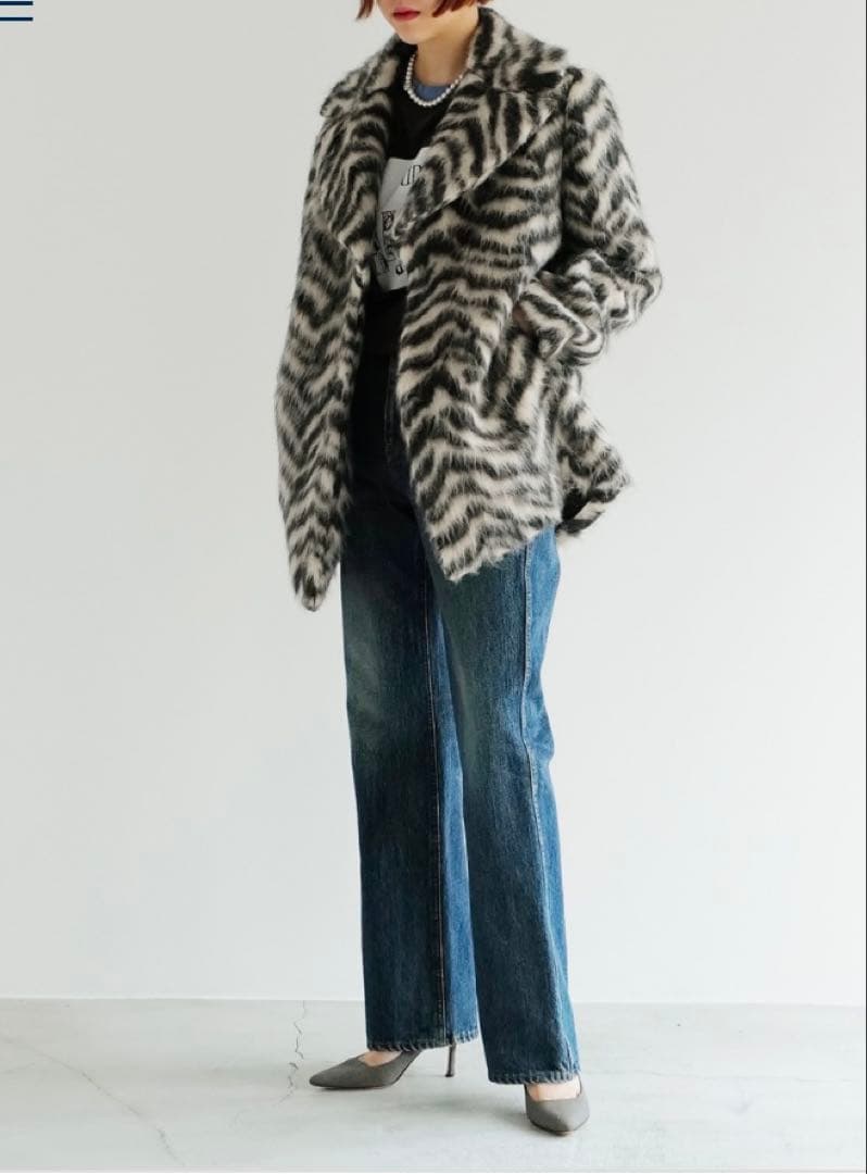 MADISONBLUE マディソンブルー コート ゼブラ柄