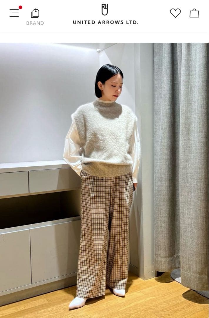 united arrows フォックスカシミヤ ニットベスト