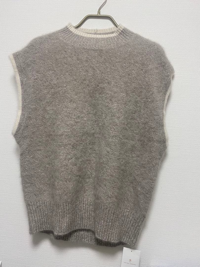 united arrows フォックスカシミヤ ニットベスト