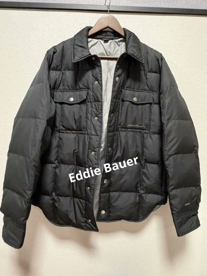 （冬物セール）Eddie Bauer エディーバウアー　ダウンジャケット　黒 L