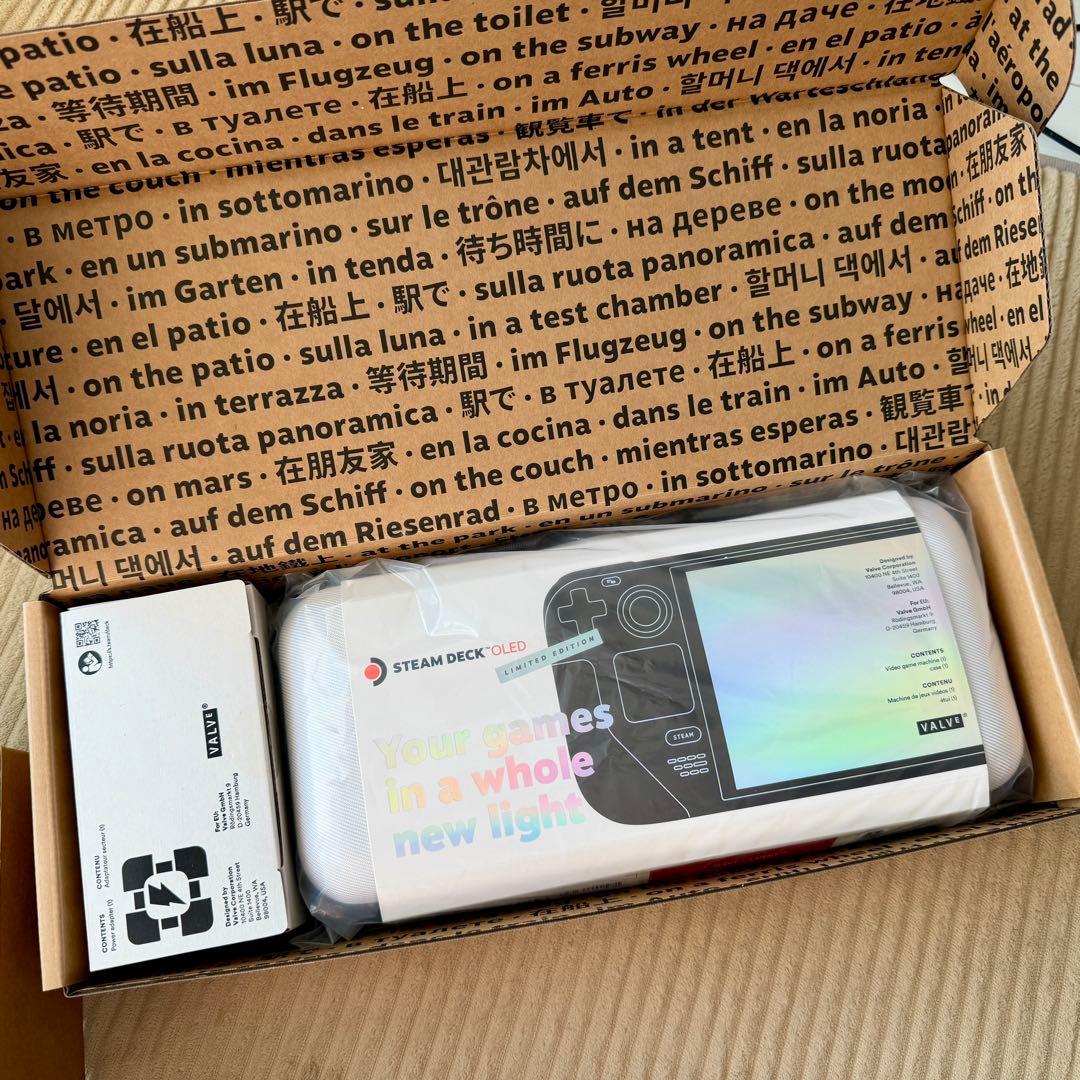 【極美品】Steam Deck OLED1T限定ホワイトバージョン新品同様セット