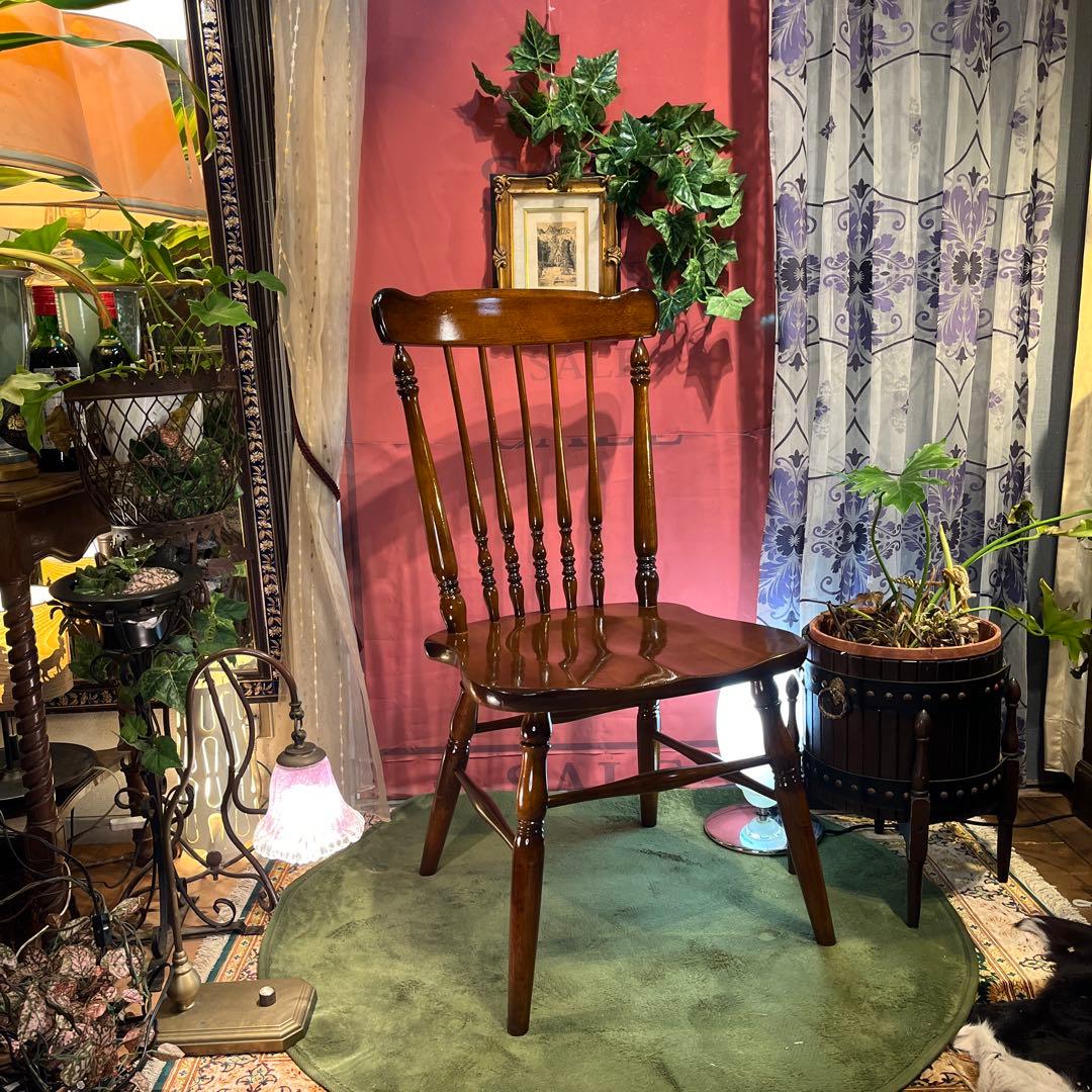 L１　カリモクヴィンテージ スピンドルチェア　コロニアル ウィンザー