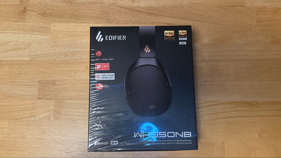 Edifier WH950NB 2025モデル ワイヤレスヘッドホン ブラック