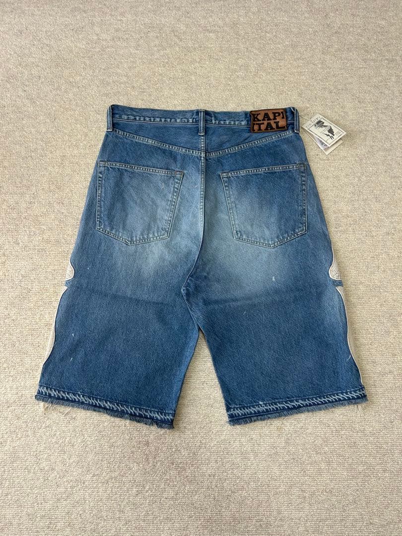 kapital 14ozデニム 5Pショートパンツ（BONE刺繍） Size36
