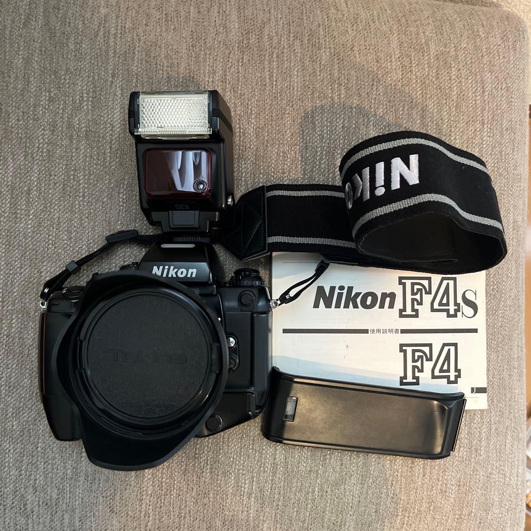 【良品】Nikon F4s レンズ、ストロボ、マルチコントロールセット