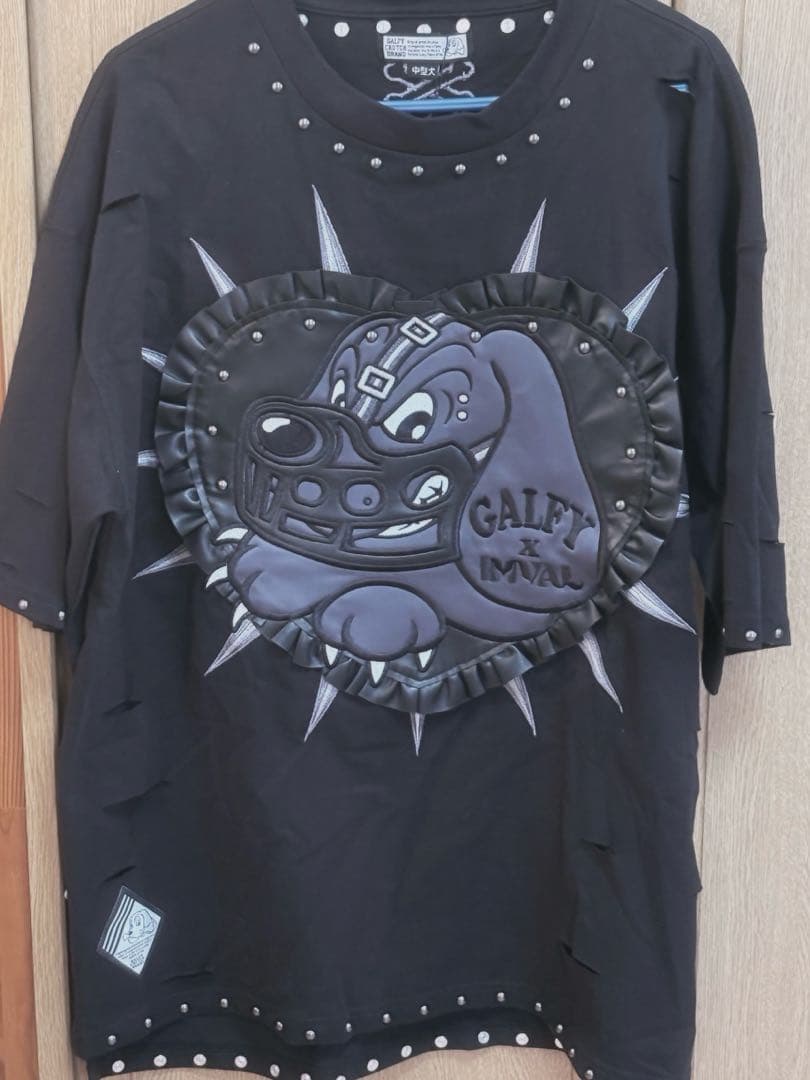 IMVAL × ガルフィー Tシャツ （中型犬） ブラック