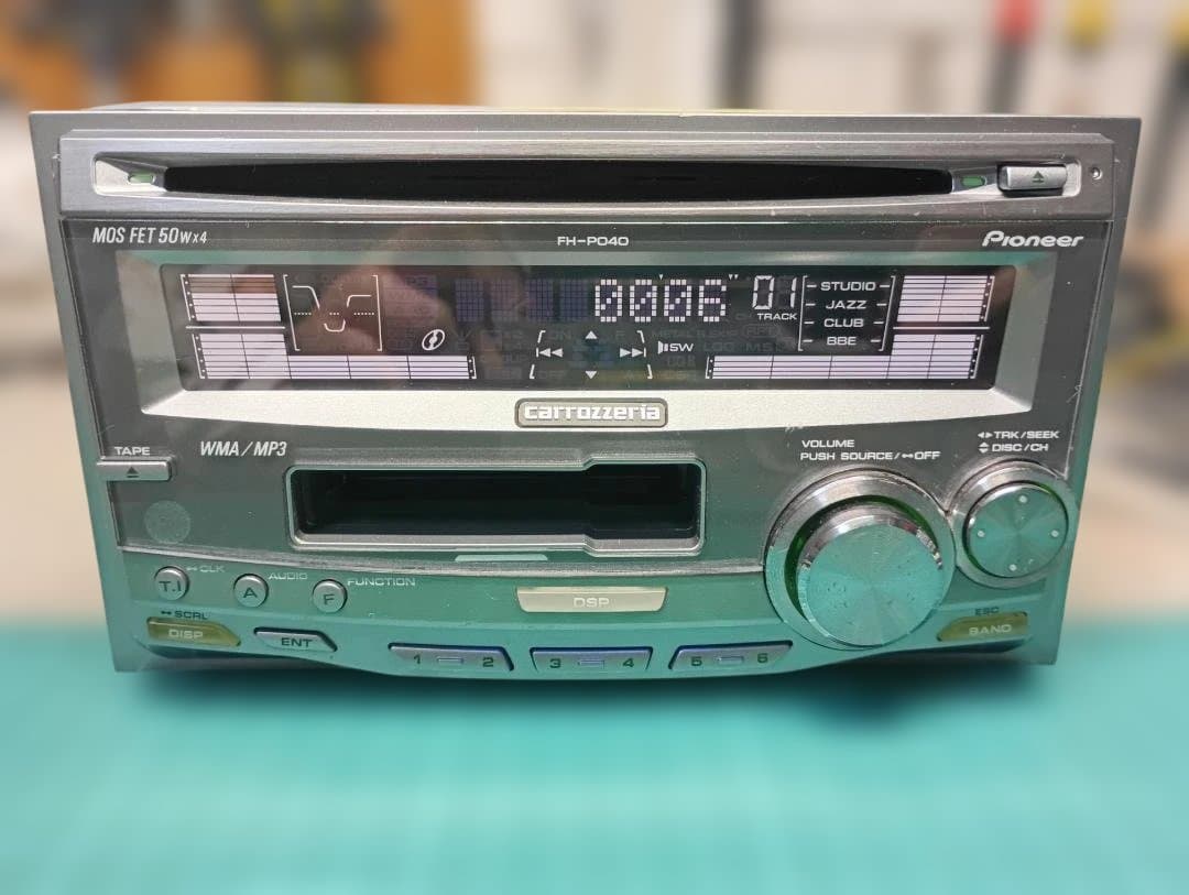 動作確認済 カロッツェリア最終型2dinCD/カセットデッキ　FH-P040zz