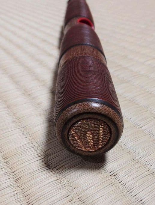 25日まで値下げします。★龍笛（朱色・籐巻・煤竹）