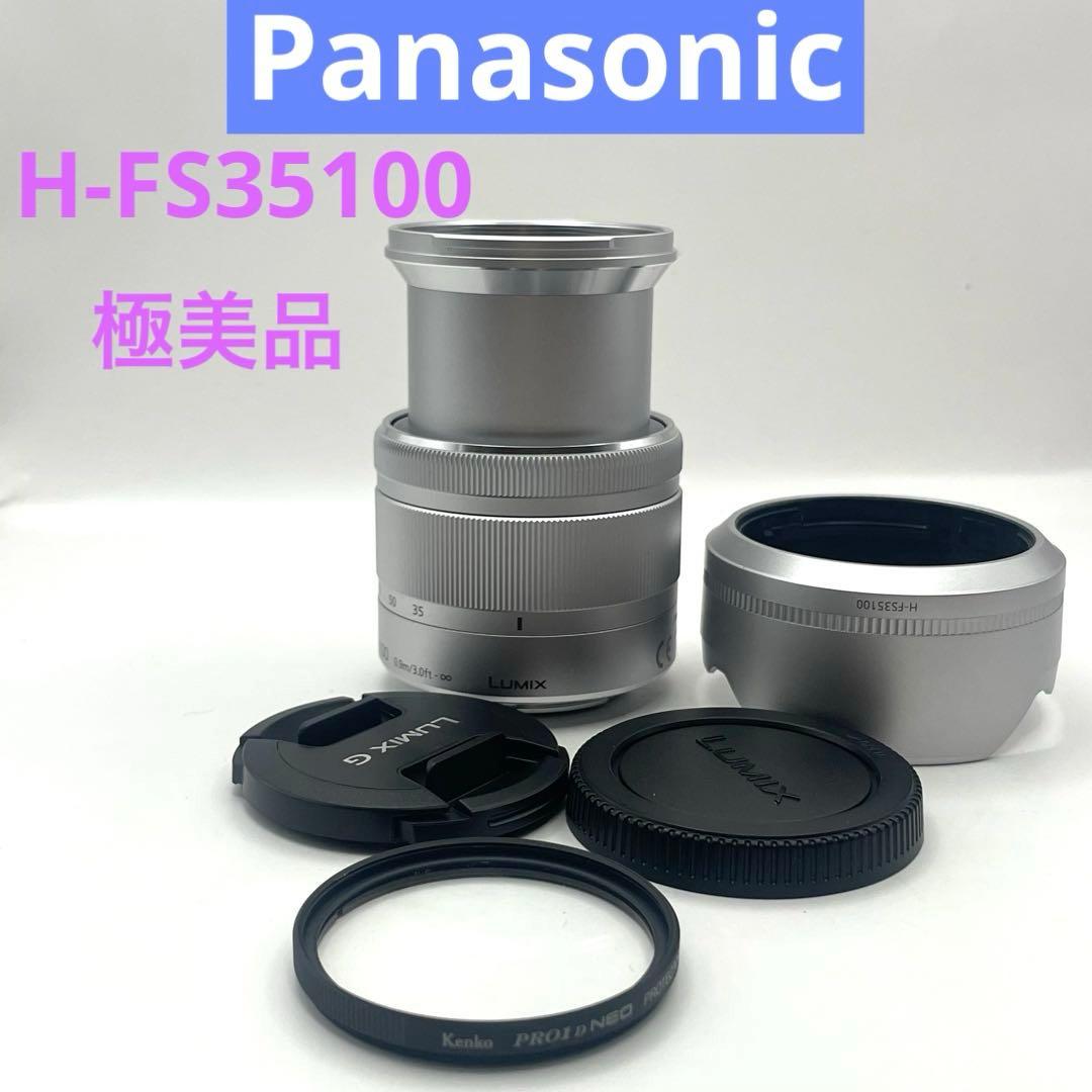 極美品 パナソニック LUMIX ズームレンズ H-FS35100 シルバー