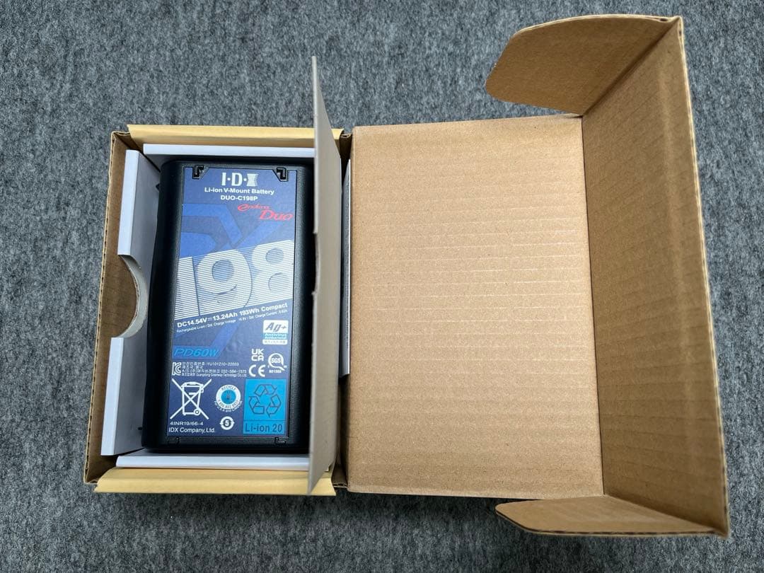 IDX VマウントタイプリチウムイオンバッテリーDUO-C198P