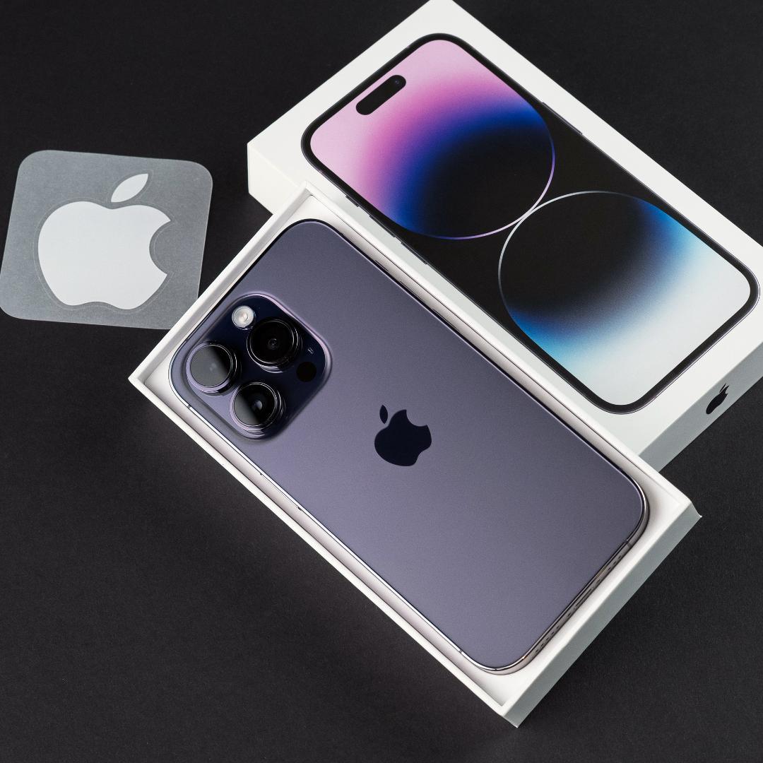 美品 iPhone 14 Pro 256GB ディープパープル SIMフリー