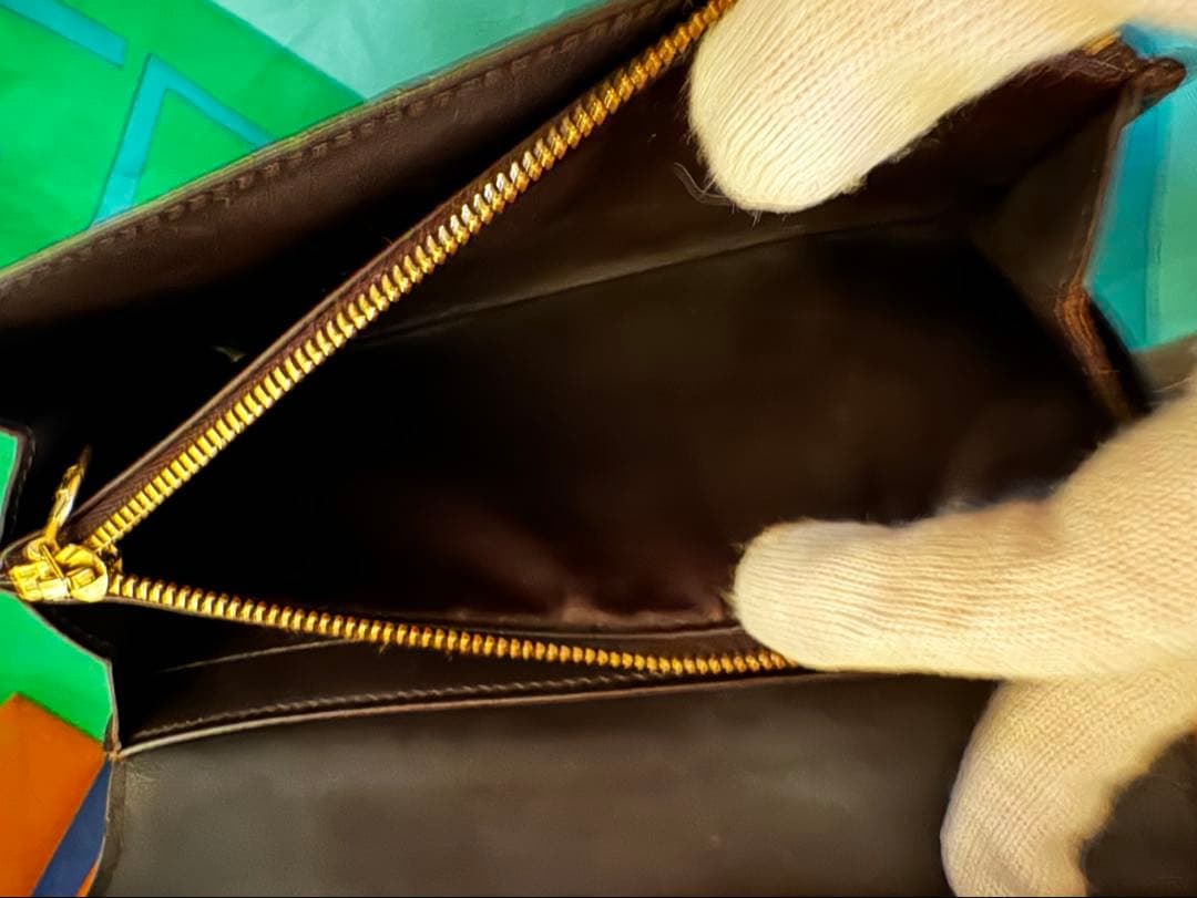 ルイヴィトン モノグラム 長財布 ヴェルニ アマラント 美品