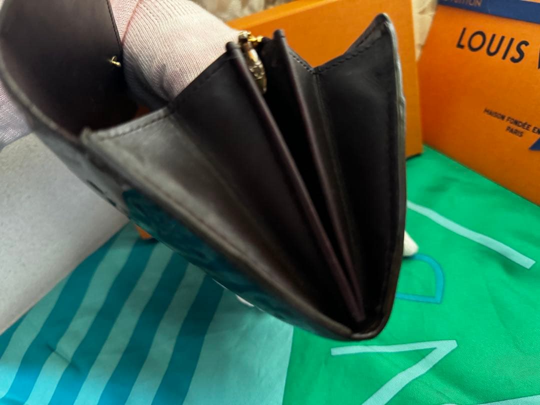 ルイヴィトン モノグラム 長財布 ヴェルニ アマラント 美品