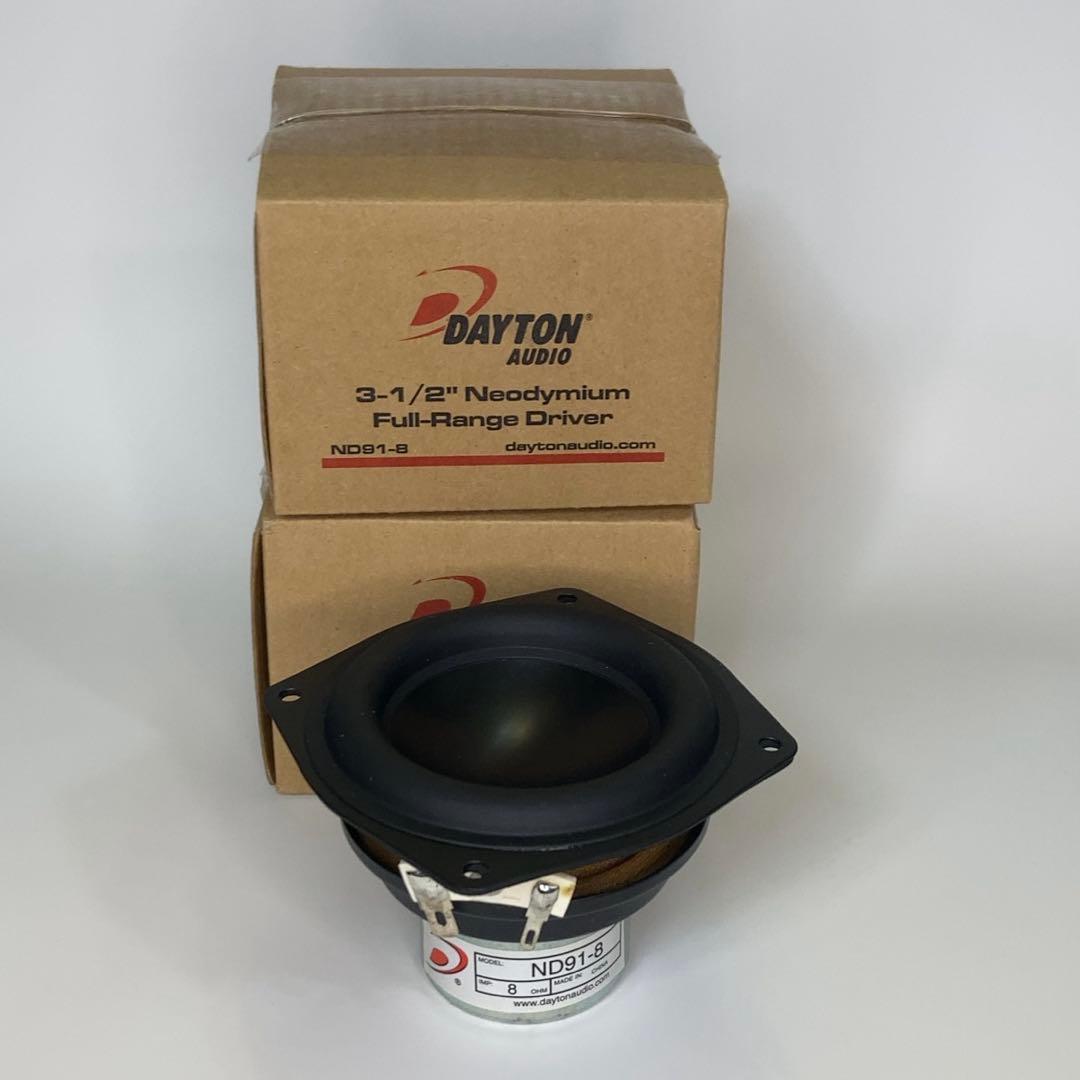 Dayton ND91-8 ネオジウム　フルレンジドライバー3.5インチ　ペア